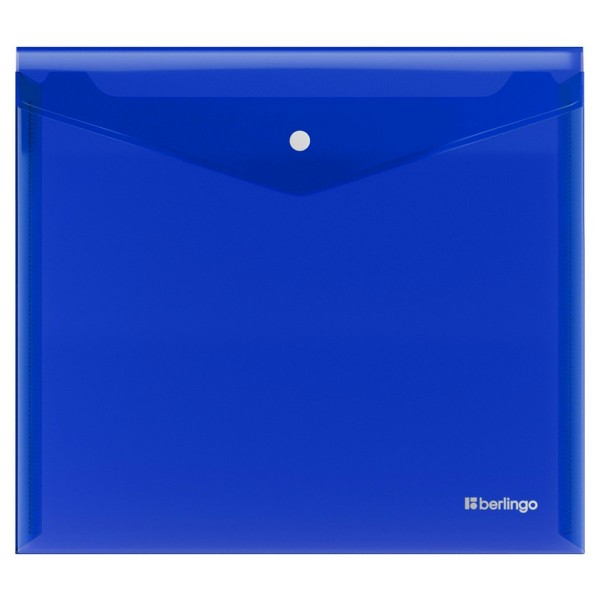 Папка конверт на кнопке А5+ 200мкм No Secret синий 352669 Berlingo  EFb_05002