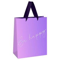 MESHU/Пакет бумажный ламинированный. Pink twig/110 х 140/MS_66226/