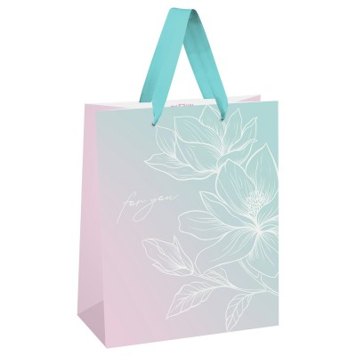 MESHU/Пакет бумажный ламинированный. Floral gradient/180 х 230/MS_66142/