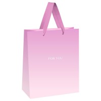 MESHU/Пакет бумажный ламинированный. For you. Pink 180 х 230 х 100 мм/MS_66146/