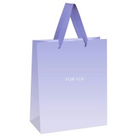 MESHU/Пакет бумажный ламинированный. For you. Purple/180 х 230/MS_66148/