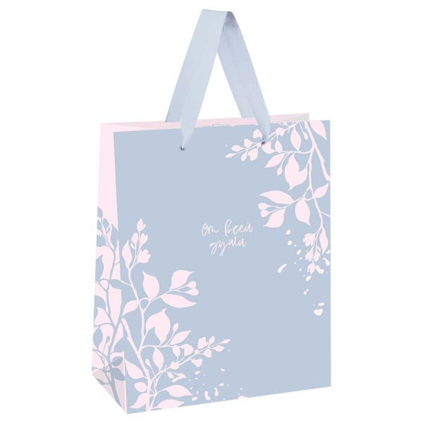 MESHU/Пакет бумажный ламинированный. Pink twigs/260 х 320 x 120/MS_66187/