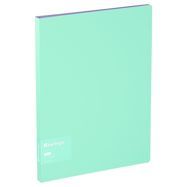 Папка скоросшиватель А4 17мм 600мкм Haze мятный, карман, софт-тач FS4_17922 Berlingo  352612