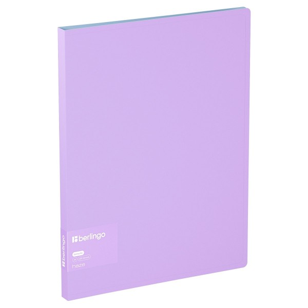 Папка скоросшиватель А4 17мм 600мкм Haze сиреневый, карман, софт-тач FS4_17924 Berlingo  352626
