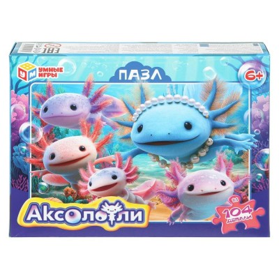 Умные игры Пазл 104  Аксолотли  Россия