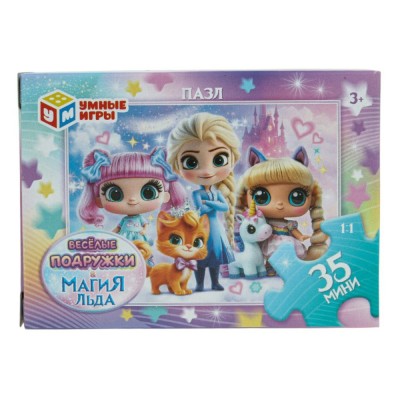 Умные игры Пазл-Мини 35  Магия льда. Веселые подружки  Россия