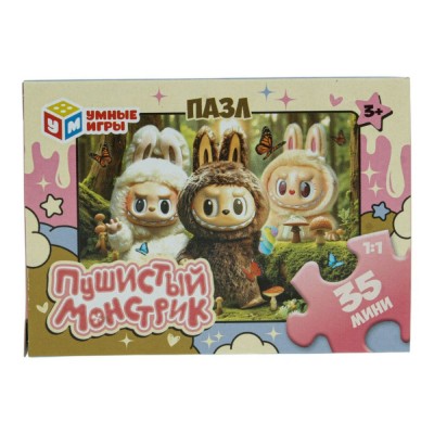 Умные игры Пазл-Мини 35  Пушистый монстрик  Россия