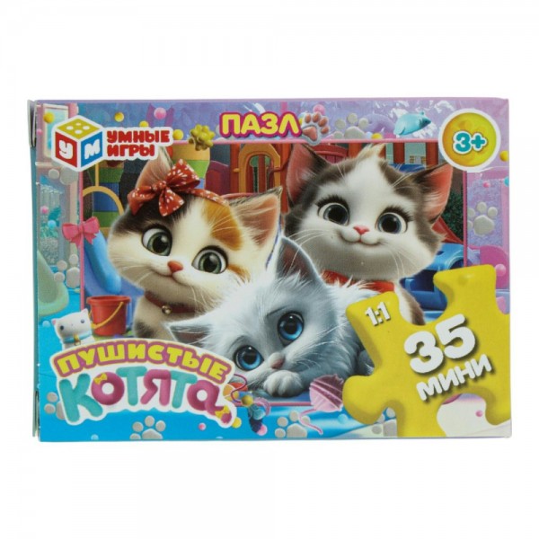 Умные игры Пазл-Мини 35  Пушистые котята  Россия