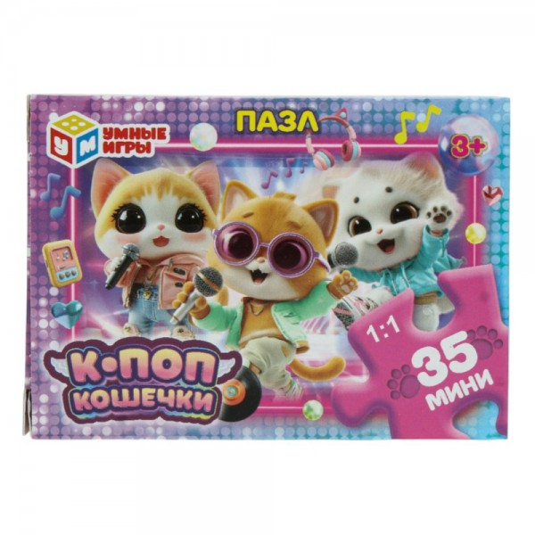 Умные игры Пазл-Мини 35  К - поп кошечки  Россия
