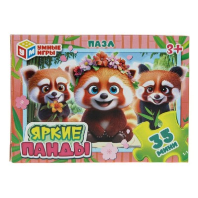 Умные игры Пазл-Мини 35  Яркие панды  Россия