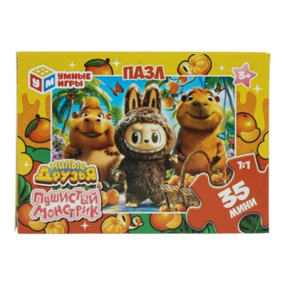 Умные игры Пазл-Мини 35  Милые друзья. Пушистый монстрик  Россия