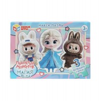 Умные игры Пазл-макси 12  Пушистый монстрик. Магия льда  Россия