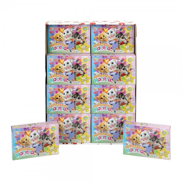 Умные игры Пазл 80  Пушистые котята  Россия