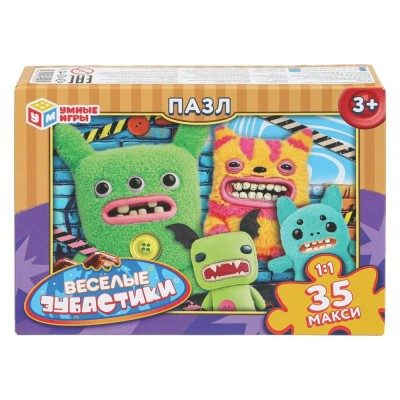 Умные игры Пазл-Макси 35  Веселые зубастики  Россия