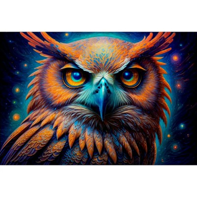 Мозаика алмазная холст без подрамника 30х40 Острый взгляд полная выкладка, 30 цветов НД-2690 Рыжий кот