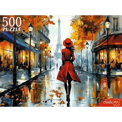 Рыжий кот Пазл 500 Девушка в Париже Ф500-7616 Россия Рыжий кот Пазл 500 Девушка в Париже Ф500-7616 Россия