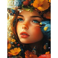 Рыжий кот Пазл 500  Лесная фея П500-7618 Россия