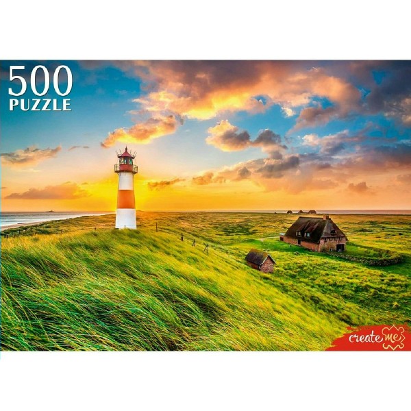 Рыжий кот Пазл 500  Маяк на закате ШТП500-8715 Россия