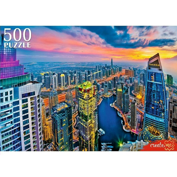 Рыжий кот Пазл 500  Небоскребы Дубая ШТП500-8716 Россия