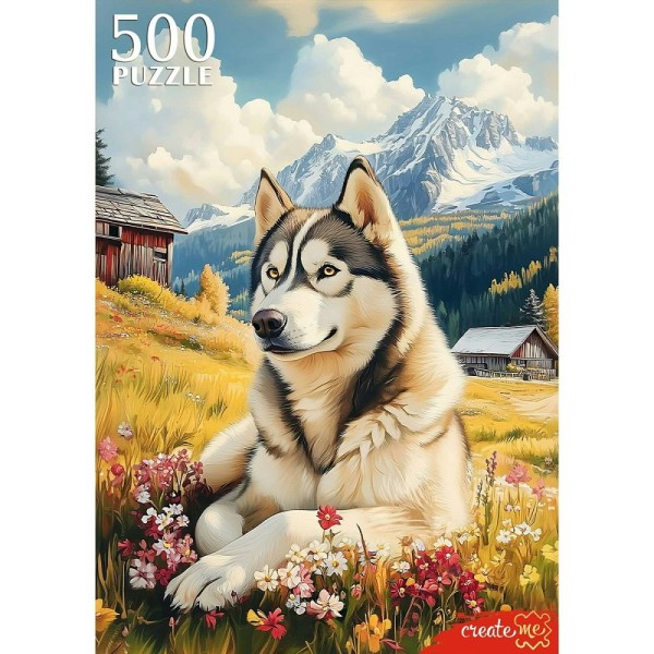 Рыжий кот Пазл 500  Собака в горах Ф500-8725 Россия