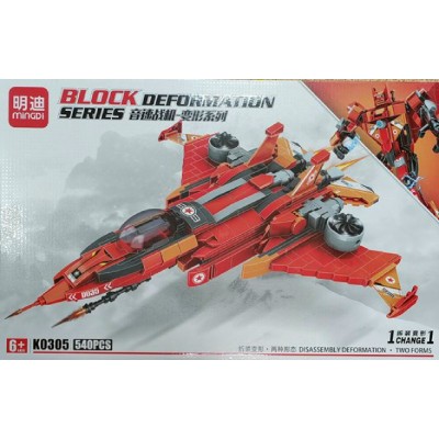 NoName Игрушка 540  Конструктор. Супер транспорт. Красный истребитель KNS1976 Китай