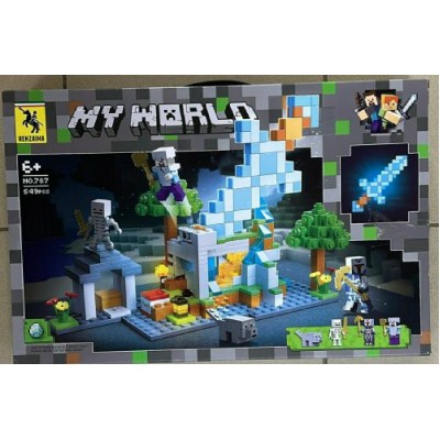 NoName Игрушка 549  Конструктор. Мир кубиков. Волшебный замок, оружие. Каменные глыбы KNS1991 Китай