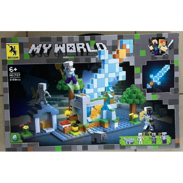 NoName Игрушка 549  Конструктор. Мир кубиков. Волшебный замок, оружие. Каменные глыбы KNS1991 Китай