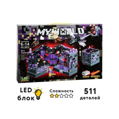 NoName Игрушка 511  Конструктор. Мир из кубиков. Волшебный замок, кубик KNS1997 Китай