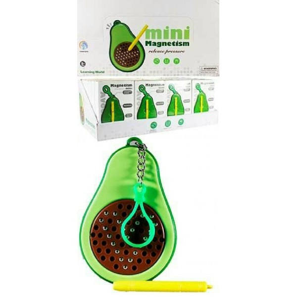 NoName Игрушка   Игрушка - брелок. Планшет для рисования магнитами. Авокадо ST1146 Китай