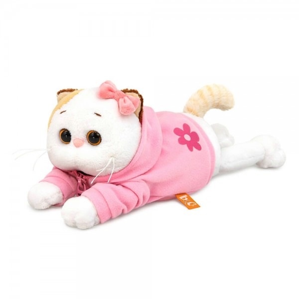 Budi Basa Игрушка   Кошечка Ли - Ли в худи с цветочком, мягкая, 18 см LKl18-002 Россия