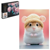 Картина по номерам холст на подрамнике 15х20 Хомяк в шапочке 16 цветов 71236 Феникс Картина по номерам холст на подрамнике 15х20 Хомяк в шапочке 16 цветов 71236 Феникс