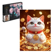Картина по номерам холст на подрамнике 30х40 Манеки неко 20 цветов 71256 Феникс Картина по номерам холст на подрамнике 30х40 Манеки неко 20 цветов 71256 Феникс