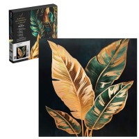 Картина по номерам холст на подрамнике 30х30 Золотые листья с поталью, 15 цветов 71274 Феникс Картина по номерам холст на подрамнике 30х30 Золотые листья с поталью, 15 цветов 71274 Феникс