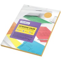 Бумага для ксерокса цветная А4 100 листов 80г/м2 Intensive Color оранжевый IC_38229 OfficeSpace  315726