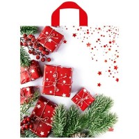 Тико/Пакет полиэтиленовый с петлевой ручкой. Время подарков/420 х 380/ПТЛ62842/