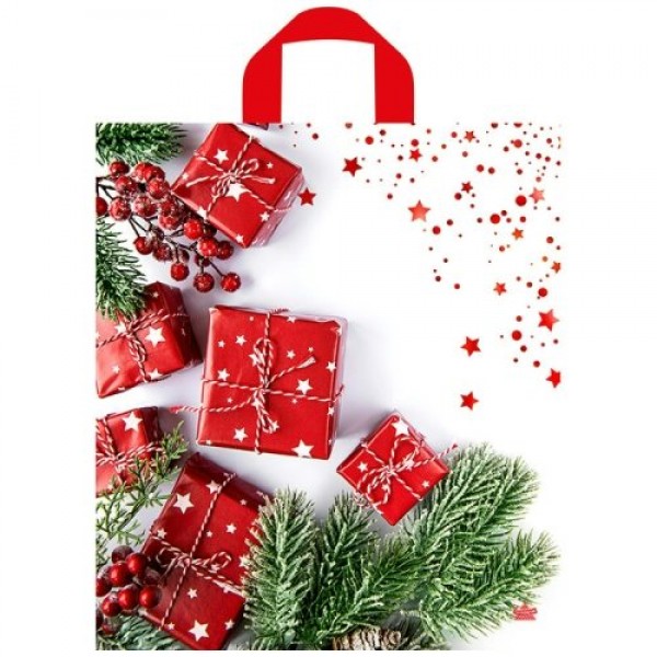 Тико/Пакет полиэтиленовый с петлевой ручкой. Время подарков/420 х 380/ПТЛ62842/