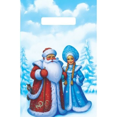 Артпласт/Пакет полиэтиленовый c вырубной ручкой. Новогодний. Дедушка Мороз и Снегурочка/200 х 300/ВНР62811/ Артпласт/Пакет полиэтиленовый c вырубной ручкой. Новогодний. Дедушка Мороз и Снегурочка/200 х 300/ВНР62811/
