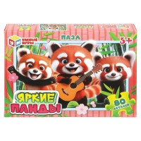 Умные игры Пазл 80  Яркие панды  Россия