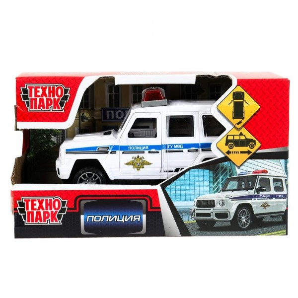 Технопарк Игрушка   Машина пластик ПОЛИЦИЯ 13,5 см, инерция., двери 2209A0312-2 Китай