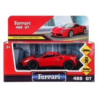 Технопарк Игрушка   Машина. Ferrari 488 GT/12 см, металл, инерционная 2210C0139-R3 Китай