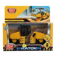 Технопарк Игрушка   Модель. Каток Раскат rv12dd, металл, свет, звук, 13см, двер, желто-черный ROLLER-15SL-YBK