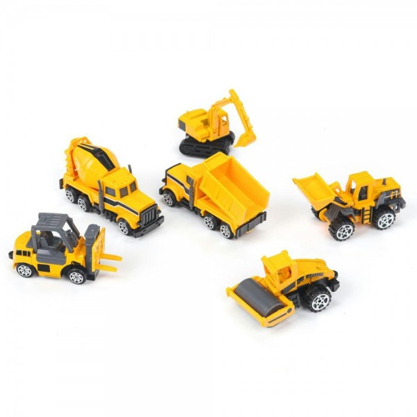 Технопарк Игрушка   Модель. Мини cat 7 см, металлическая, свободный ход, подвижные детали 2107I071-R Китай