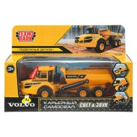 Технопарк Игрушка   Машина Volvo Карьерный самосвал 16 см, открываются двери, подвижные детали HAULERA25G-16SL-YE Китай