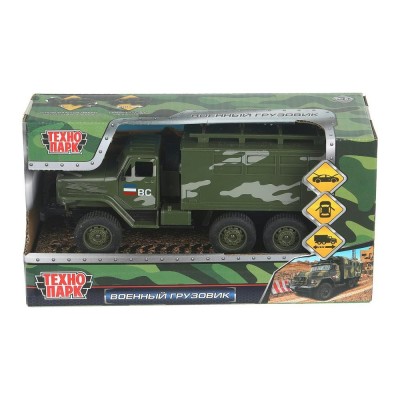 Технопарк Игрушка   Машина. Грузовик военный, 17 см, пластик, инерция, дверь B2393549-R Китай