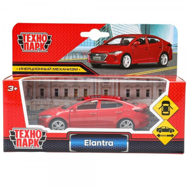 Технопарк Игрушка   Машина. Hyundai Elantra/11,4 см, металл, инерционная 67701R Китай