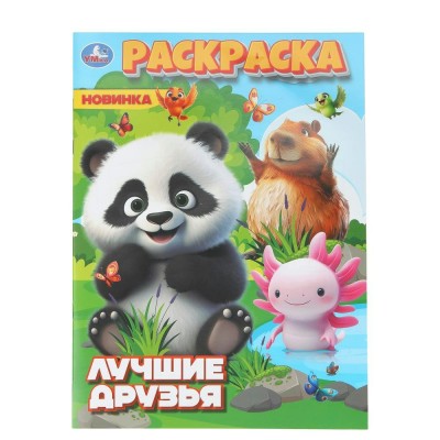 Раскраска. Лучшие друзья. А4. 