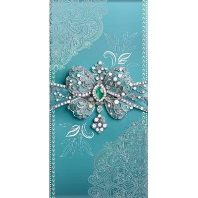 Праздник/Конверт для денег. Без надписи. Бирюзовый бант/50001822/