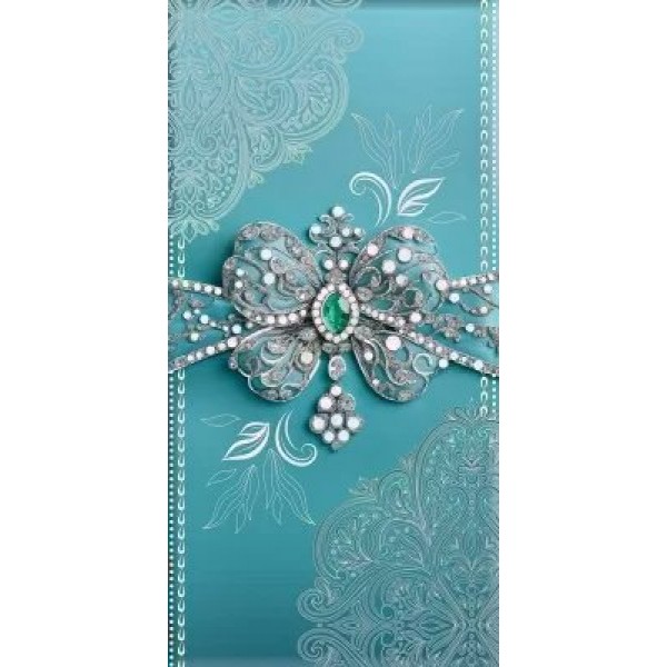 Праздник/Конверт для денег. Без надписи. Бирюзовый бант/50001822/