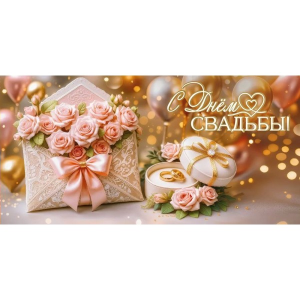 Праздник/Конверт для денег. С Днем Свадьбы!/50002060/