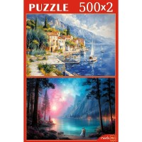 Рыжий кот Пазл 500 Набор пазлов 2 в 1. Город и пейзаж П500-8804 Россия Рыжий кот Пазл 500 Набор пазлов 2 в 1. Город и пейзаж П500-8804 Россия